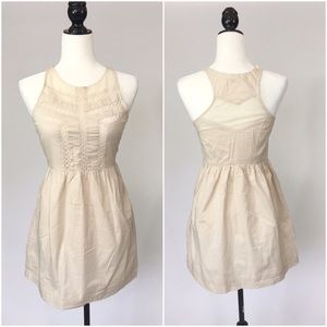 🌷KIMCHI BLUE Beige Lace Dress